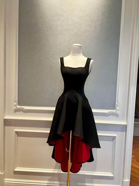 Delulu High-Low Signature Red-Bottom Dress