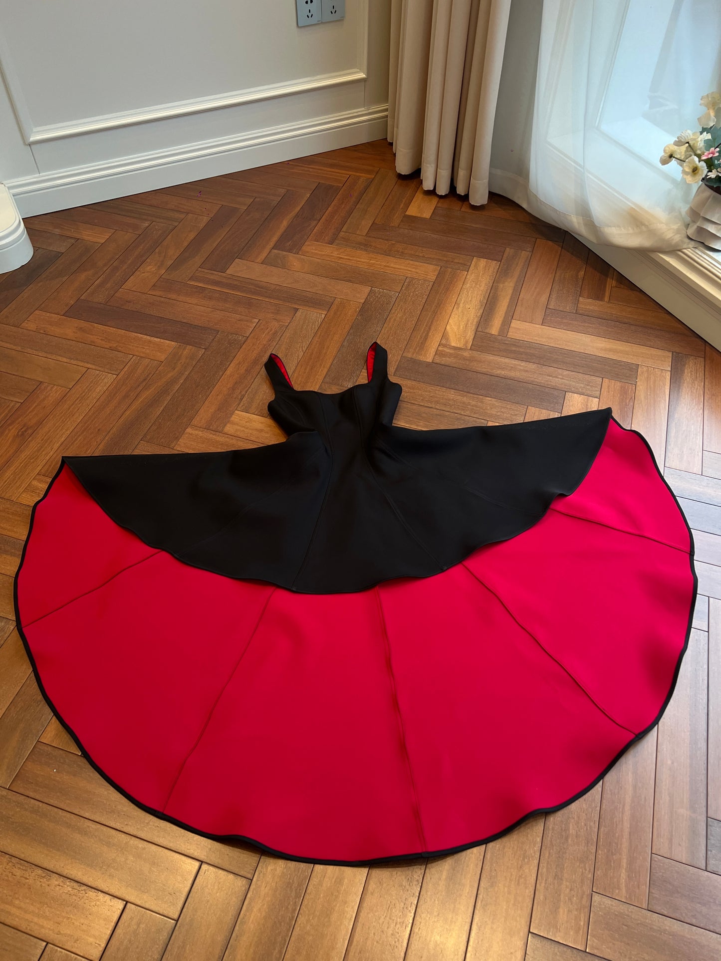 Delulu High-Low Signature Red-Bottom Dress