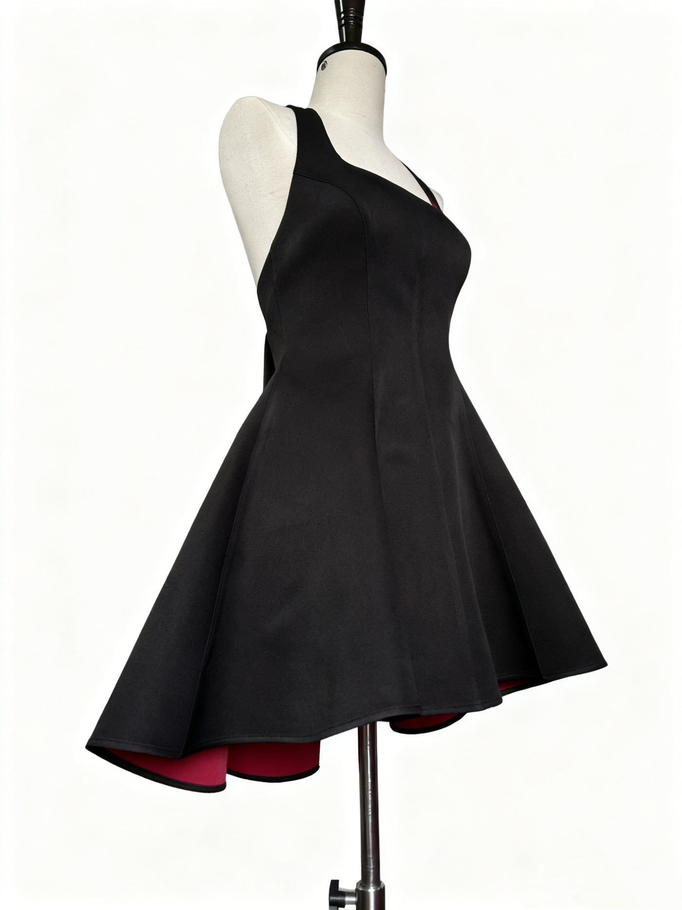 Delulu Bow-Tie Red-Bottom Mini Dress